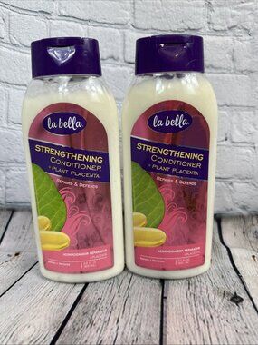 2-La Bella Strengthening Conditioner + Plant Placenta 22 Oz.